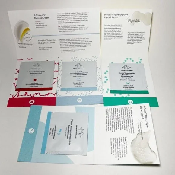 Drunk Elephant SAMPLE LOT A-Passioni Retinol B-Hydra Intensive F-Balm Protini - Picture 1 of 4